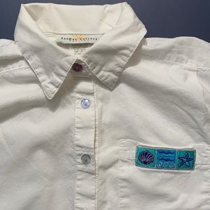 𝅺SUNBAY COTTONS, Button down short sleeved top, 100%cotton